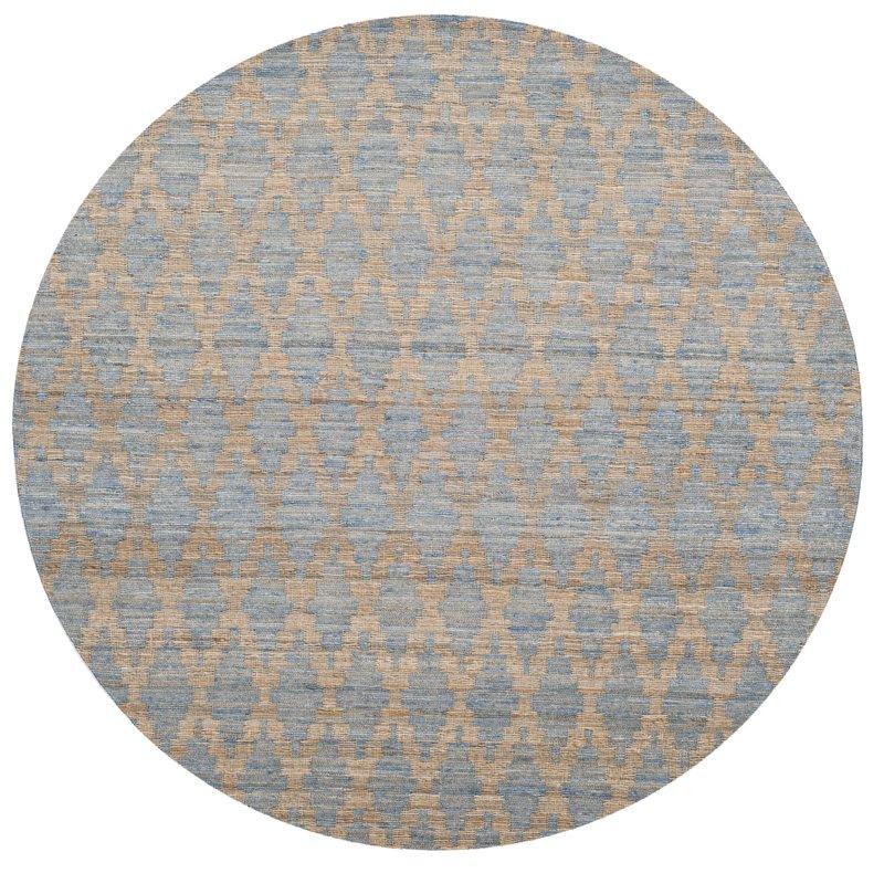 Braided Denim Floor Carpet Round Rugs | Jaipur Handloom