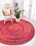 hand-braided round rug | Jaipur Handloom