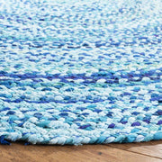 chunky cotton chindi rag rug round 8 feet | Jaipur Handloom