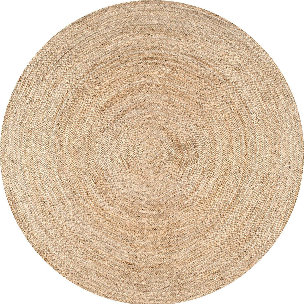 Hand Braided Natural Fiber Jute Round Shape Rug | Jaipur Handloom