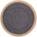 Hand Braided Natural Jute Door Mats Bathroom Rugs 3 Feet Round | Jaipur Handloom
