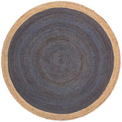 Hand Braided Natural Jute Door Mats Bathroom Rugs 3 Feet Round | Jaipur Handloom