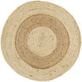 Hand-Braided Natural Sofa Jute 7 feet Round Area Rug for Kids Room | Jaipur Handloom