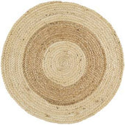 Hand-Braided Natural Sofa Jute 7 feet Round Area Rug for Kids Room | Jaipur Handloom