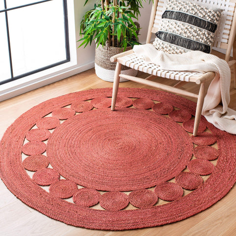Hand-Braided Organic Jute 4 X 4 Living Room Area Rug Carpet