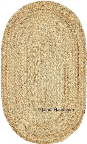 Chunky Braided Chindi Rugs in Oval Shape
