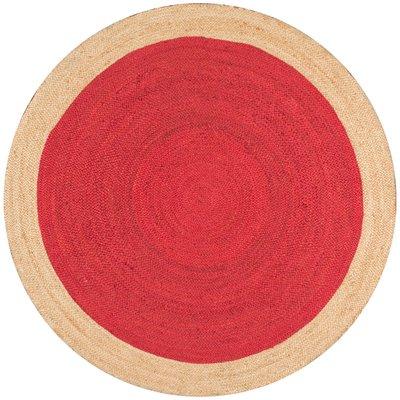 Bohemian Hand woven round area rug for living room | Jaipur Handloom