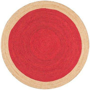 Bohemian Hand woven round area rug for living room | Jaipur Handloom