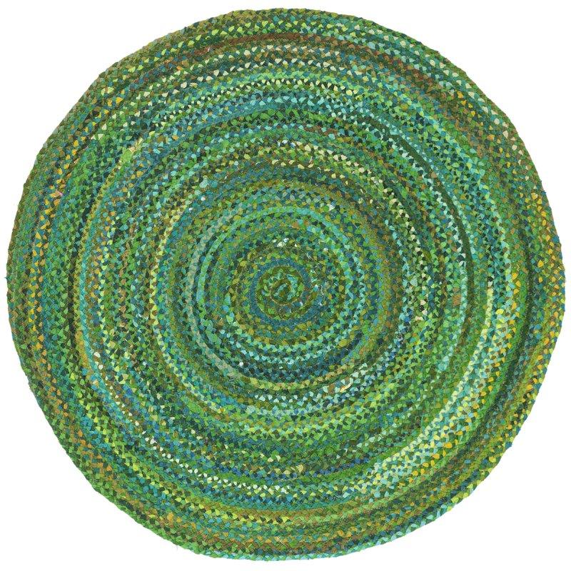 Hand Braided Area Rugs for Bedroom 8 feet Round | Jaipur Handloom