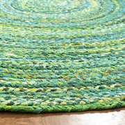 Cotton Chindi Area Rugs 6 Feet Round for Dining Room | Jaipur Handloom