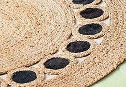 Hand Woven Round Jute Rug