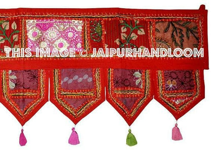 Handmade Banderwal Indian Valance Door Hanging-Jaipur Handloom