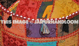 Handmade Bohemian Patchwork Pouf-Jaipur Handloom