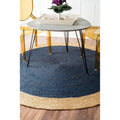 Hand-Braided Natural Jute Living Room Round Rug 8 ft X 8 ft | Jaipur Handloom