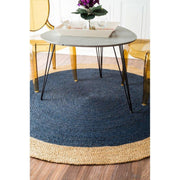 Hand-Braided Natural Jute Living Room Round Rug 8 ft X 8 ft | Jaipur Handloom