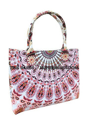 Harbour Mandala Bag Women's Handbag Tote Bag-Jaipur Handloom