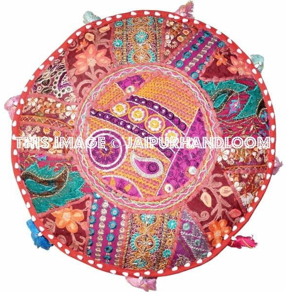 Hawkesbury Pouffe - 18X13 inches-Jaipur Handloom