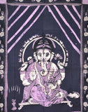Hindu god tapestries - Ganesha Tapestry wall hanging-Jaipur Handloom