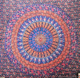 Hippie Camle Mandala Tapestry Bohemian Dorm Room Queen Bed cover-Jaipur Handloom