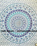 Hippie Mandala Tapestry Psychedelic Dorm Tapestries Full size bedding set-Jaipur Handloom