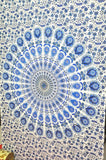 Hippie Mandala Tapestry Twin Mandala Bed Cover Bedding Dorm Tapestry-Jaipur Handloom