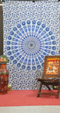 Hippie Mandala Tapestry Twin Mandala Bed Cover Bedding Dorm Tapestry-Jaipur Handloom