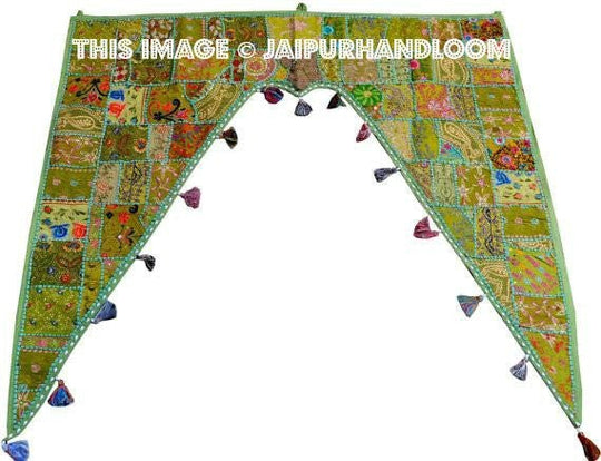 Hippie Patchwork Valances indian doorway hangings-Jaipur Handloom