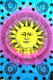 Hippie Sun and Moon Wall Hanging Psychedelic dorm tapestries poster-Jaipur Handloom