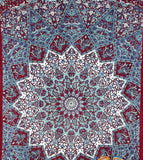 Hippie Trippy Tapestries Twin Mandala Bed cover Bedding