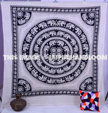 Hippie elephant tapestry Bedding college dorm room bedspread blanket-Jaipur Handloom