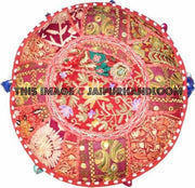 Holroyd Pouf ottomans - 18X13 inches-Jaipur Handloom