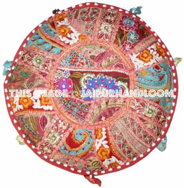 Hurstville Ottomans & Poufs - 18X13 inches-Jaipur Handloom