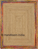 Indian Antique Jute Rugs Rag , Bohemian Accent Area Carpet for Living Room 4X6 ft-Jaipur Handloom