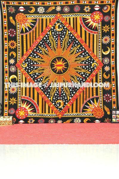 Indian Burning Sun wall tapestry-Jaipur Handloom