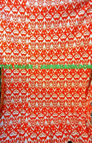 Indian Cotton Ikat kantha Quilt in Red, Sari Ikat quilt Queen blanket throw quilted bedspread bed cover, handmade reversible ikat quilt-Jaipur Handloom