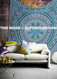 Indian Elephant Mandala Tapestry Wall Hanging Hippie Tapestries Ethnic Decor Art-Jaipur Handloom