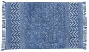 Indian Handmade Rugs Area Carpet Blue Bohemian Shag Rugs Rags Bedroom Floor Mat-Jaipur Handloom