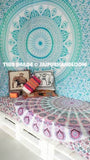Indian Hippie Mandala Throw Wall Hanging Ombre Tapestry Boho Bedspread Decor Art-Jaipur Handloom