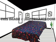 Indian Kantha Quilt Bohemian Kantha Bedding-Jaipur Handloom