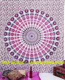 Indian Mandala Dorm Tapestry College room bedspread decorative curtains-Jaipur Handloom