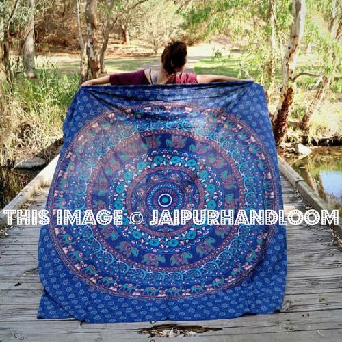 Indian Mandala Tapestries wholesale dorm tapestry cute beach towels throw-Jaipur Handloom