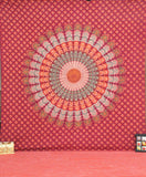 Indian Mandala Tapestry psychedelic mandala yoga mat hippie beach towel-Jaipur Handloom