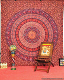 Indian Mandala tapestry wall hanging on sale cheap dorm room wall tapestry-Jaipur Handloom