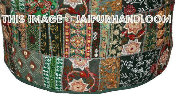 Indian Ottoman pouf-Jaipur Handloom