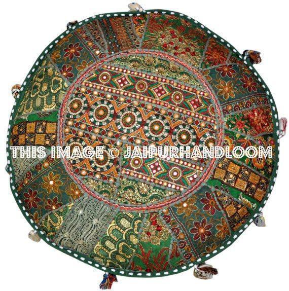 Indian Ottoman pouf-Jaipur Handloom