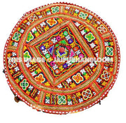 Indian Patchwork Pouf-Jaipur Handloom