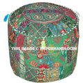 Indian Pouf Ottoman-Jaipur Handloom