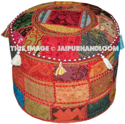 Indian Pouf Ottoman Stool pouffe footstool