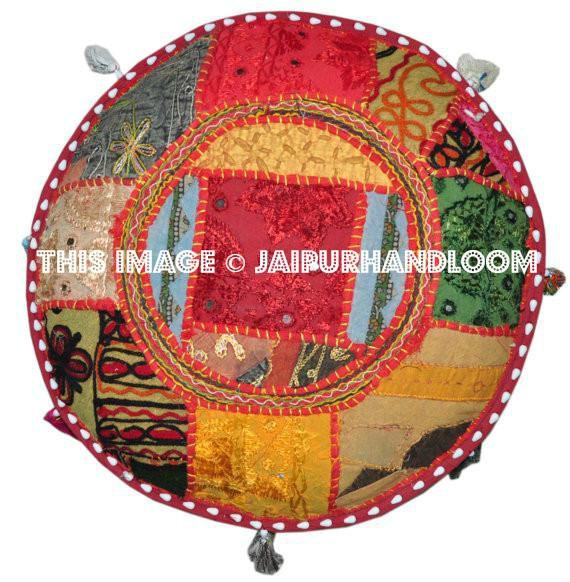Indian Pouf Ottoman Stool pouffe footstool