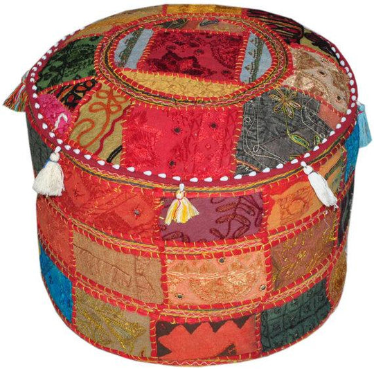 Indian Pouf Ottoman Stool pouffe footstool